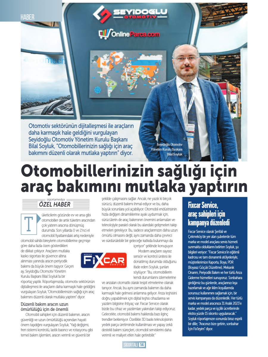 SİGORTALI DERGİSİ KASIM 2023